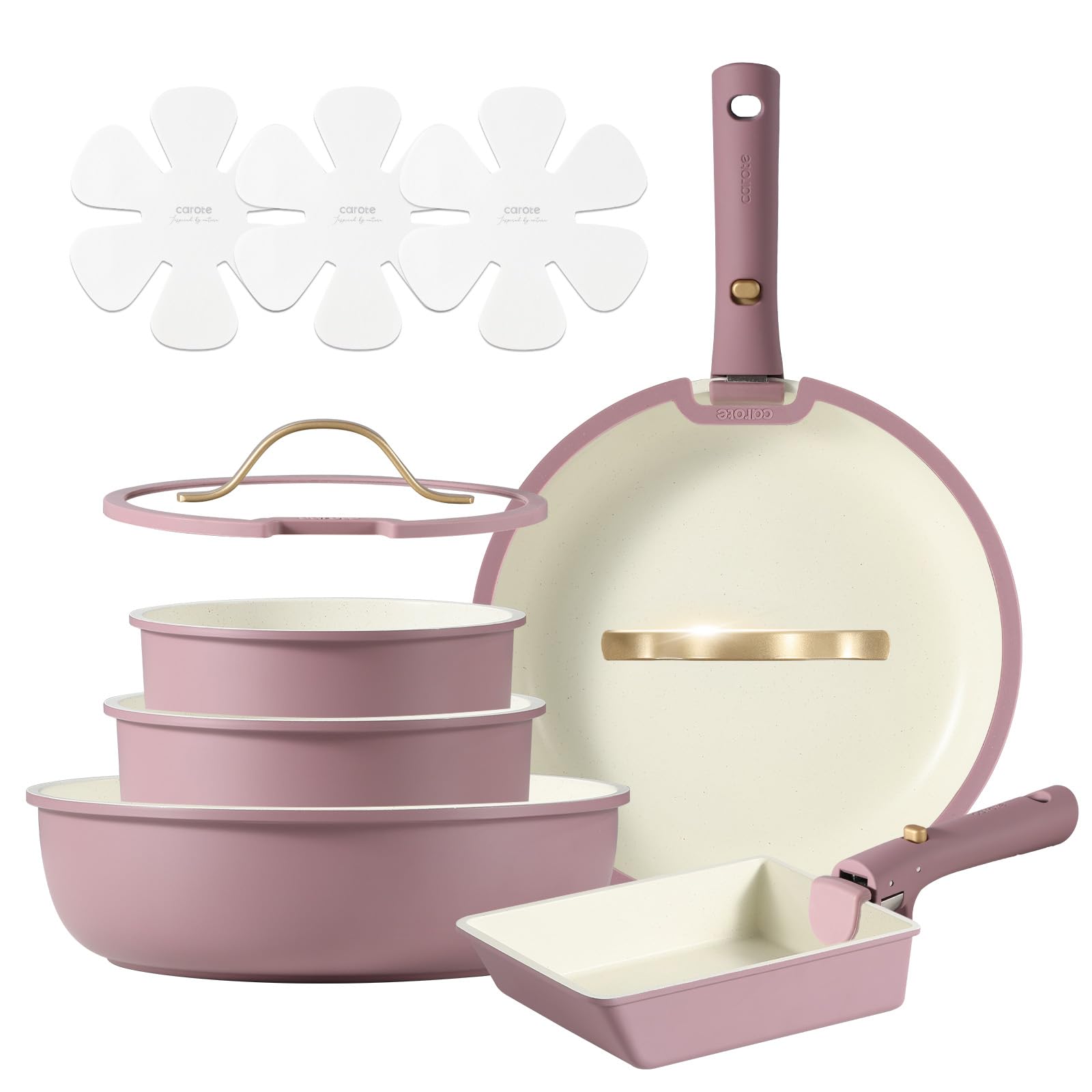 【CAROTE】フライパン セット 12点 IH·ガス火対応 プロ仕様 Amazon.co.jp: CAROTE カローテ フライパン セット12点 鍋セット IH
