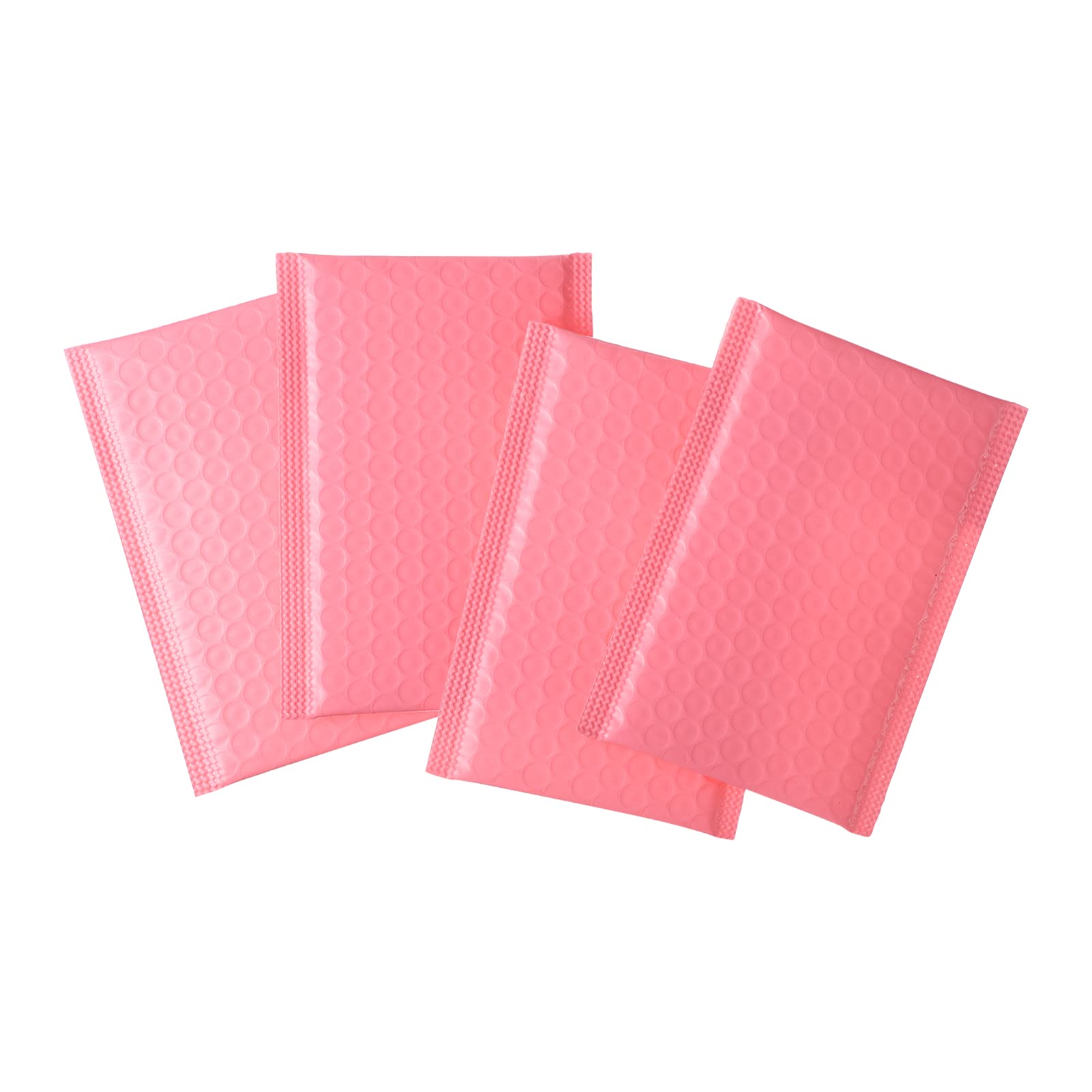 NUOBESTY Poly Bubble Mailer, Self- Seal Shockproof Waterproof Packing Envelope Pink Padded Bubble Envelopes 50pcs (Pink, 15x11cm)
