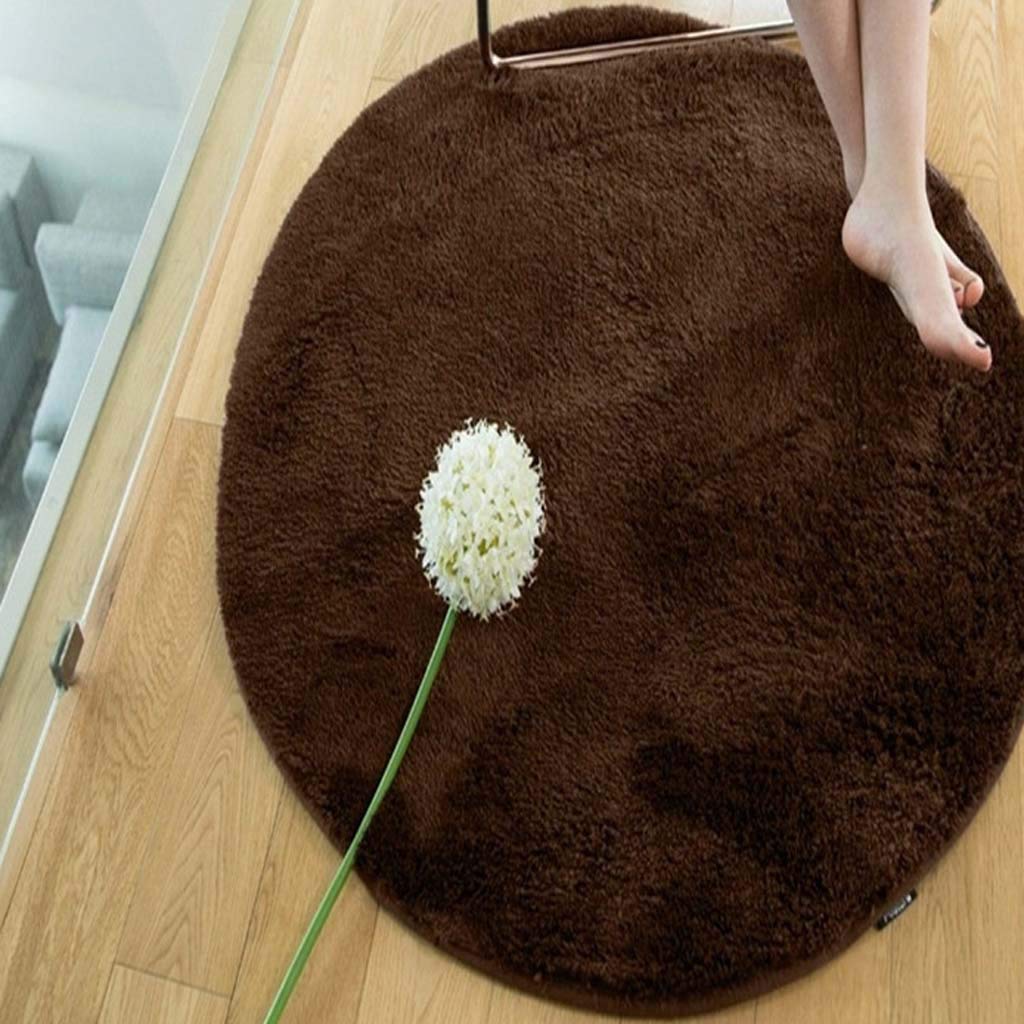Tapis rond de salon au design épuré couleur unie pour ambiance cocooning