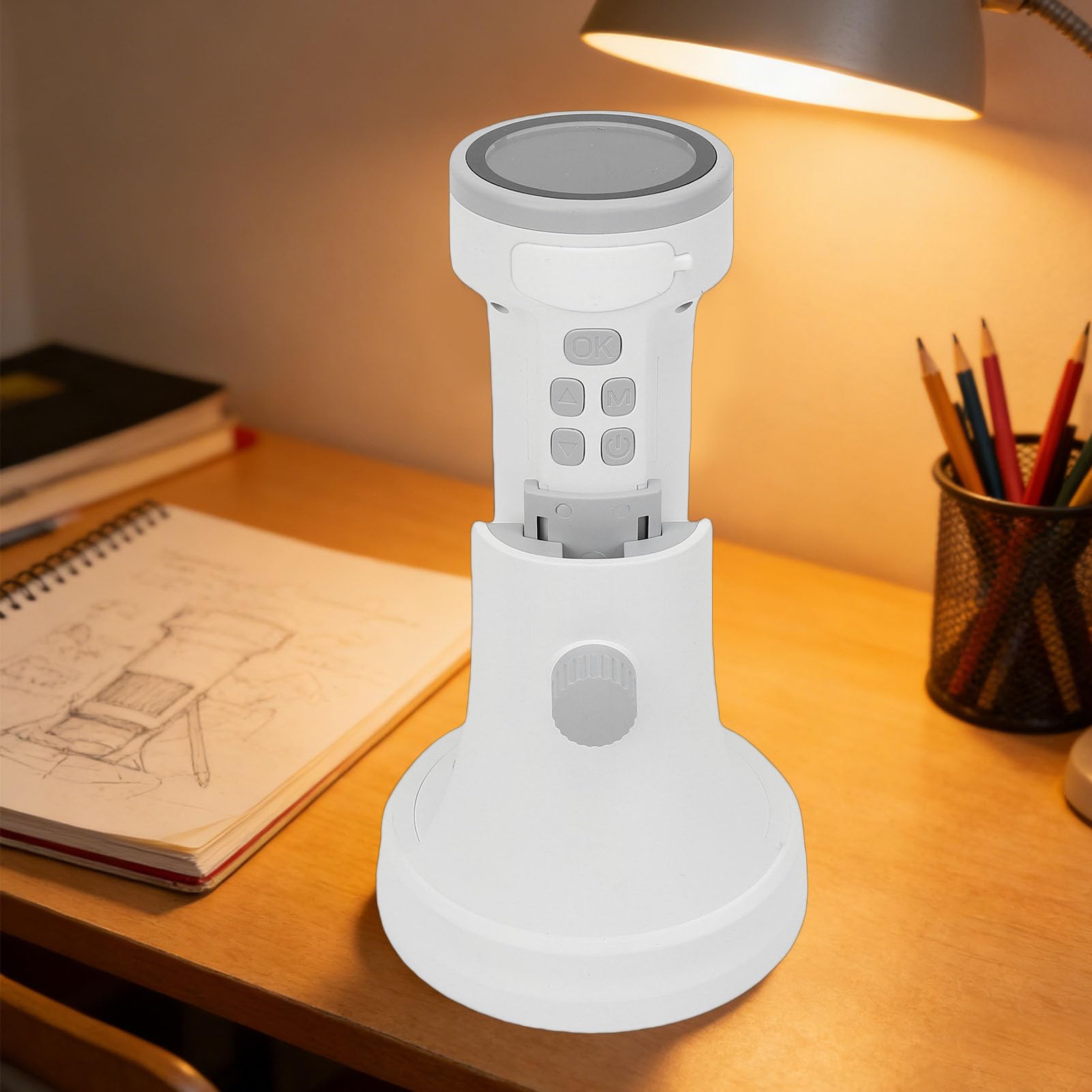 Digitalmikroskop, 1000X Tragbares Handmikroskop mit 1,5-Zoll-HD-Bildschirm, 8 LED-Leuchten, FHD-Fotovideo, für Studenten, Hobbyisten, Outdoor-Erkundungen