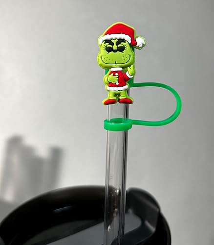 Miniatura 4 de 9 tapas de popote para vasos Stanley de 30 y 40 onzas, 0.4 pulgadas de ancho, bonitas puntas de silicona para cubrir popotes de silicona compatibles