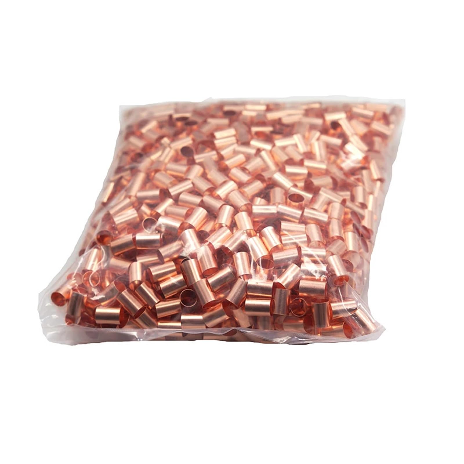 ZDVHOMCB 1000PCS 6mm2 φ4 mm Copper connecting pipe wire joint small copper tube Copper Connection Tube Wire Connector
