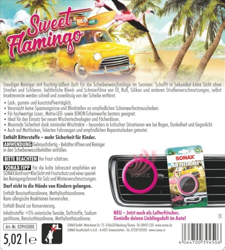 SONAX ScheibenReiniger gebrauchsfertig Sweet Flamingo (5 Liter) – Ansicht 2