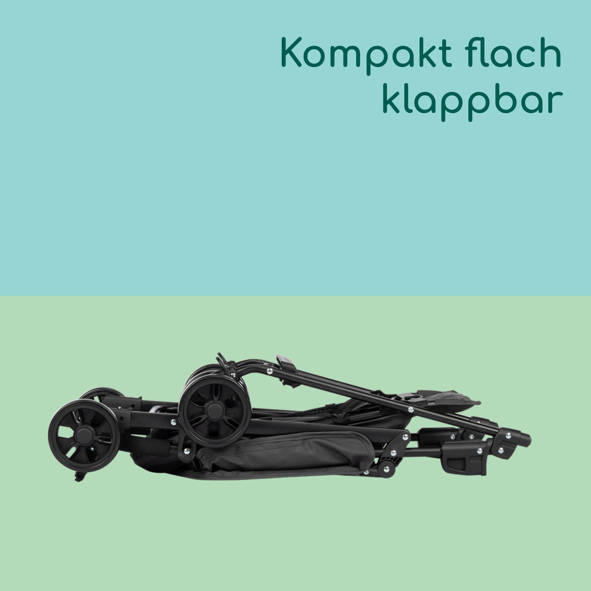 Bebeconfort Snow, Buggy mit Liegefunktion, 0 Monate bis 3,5 Jahre, 0 bis 15 kg, Buggy Kinderwagen, Leicht und klappbar, Mineral Graphite