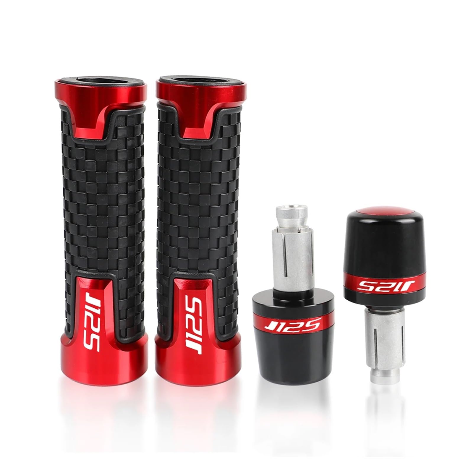 Manubrio con impugnatura per moto Per Ka&@wasaki J300 J125 2014 2015 2016 2017 2018 2019 2020 2021 Moto Scooter Manubrio Grip 22mm CNC Manopole Estremità