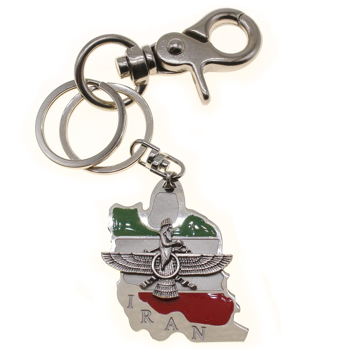 Persian Iranian Iran Map Keychain Keyring Key Chain : Handmade Products