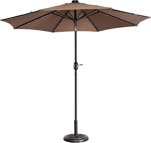 Miniatura 8 de 9-Foot LED Outdoor Patio Umbrella