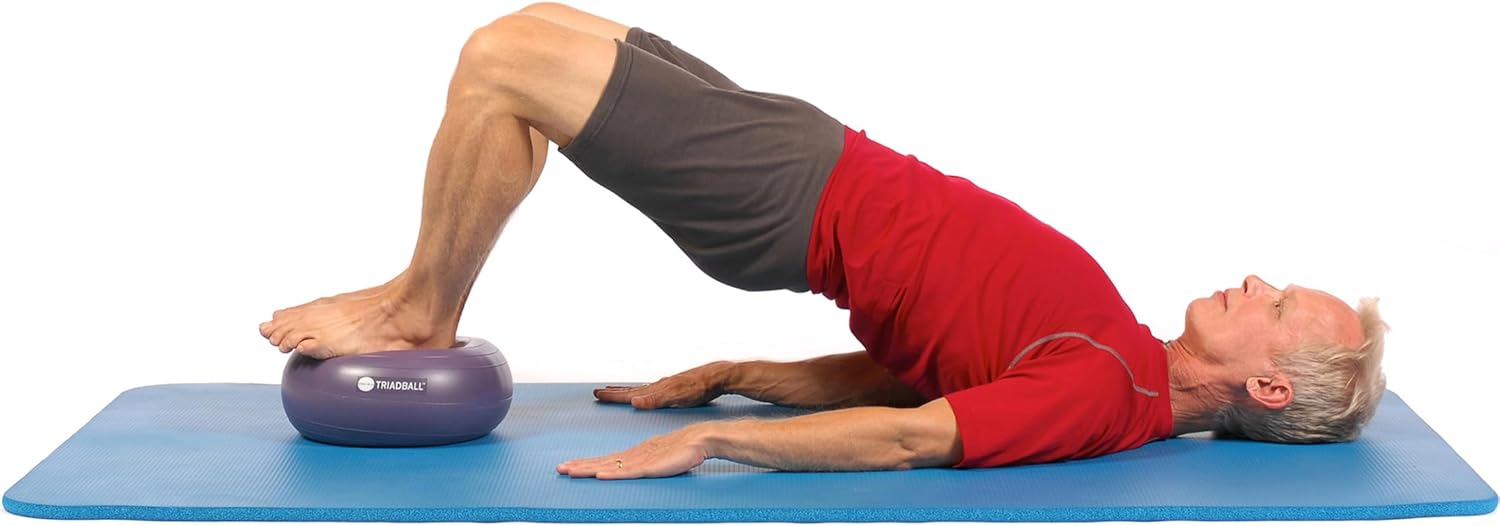 OPTP Triadball – 9½” Diameter Pilates Ball, Adjustable Firmness Workout and Yoga Ball - For Stability and Core Strength Exercise