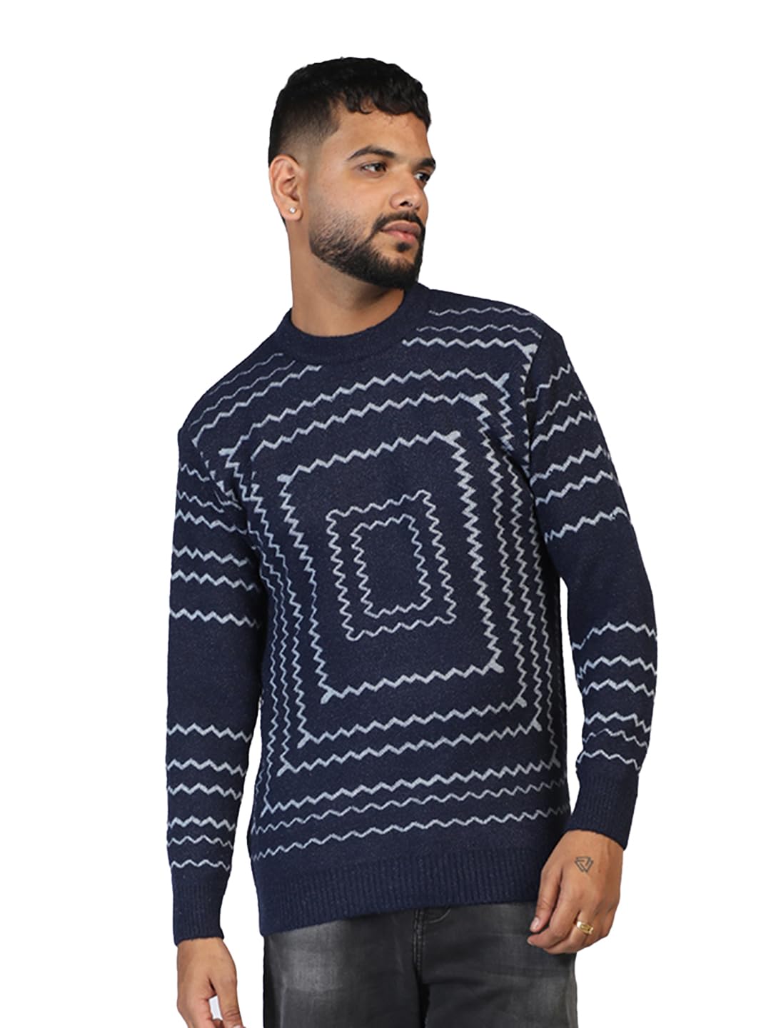 porshe Round Neck Winter Pullover Sweater for Men Soft Fabric Regular Fit Stylish & Cozy Si_506-picture-30