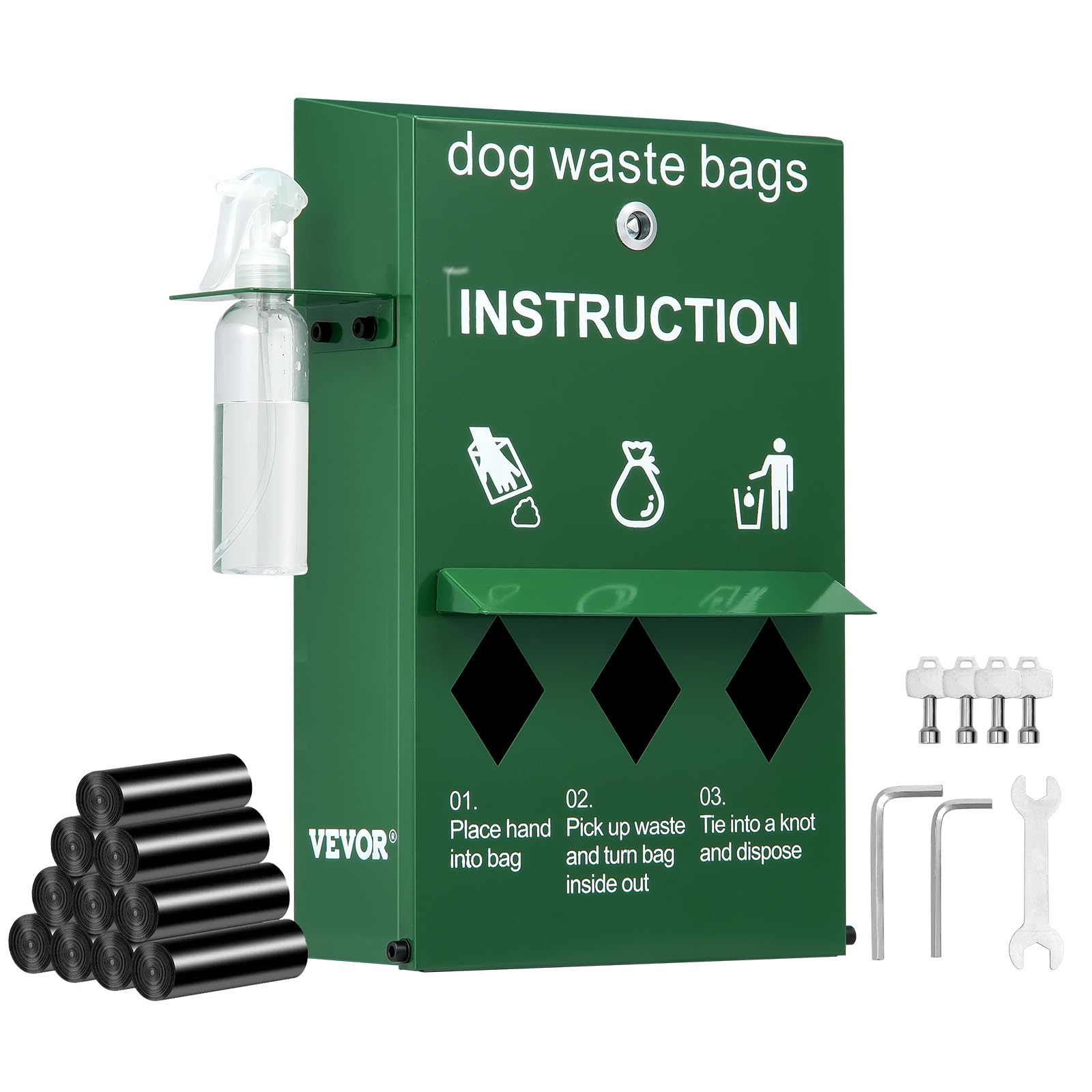 Pet Waste Stations Dog Station Bags Outdoor Trash Can Kopuncare 5L