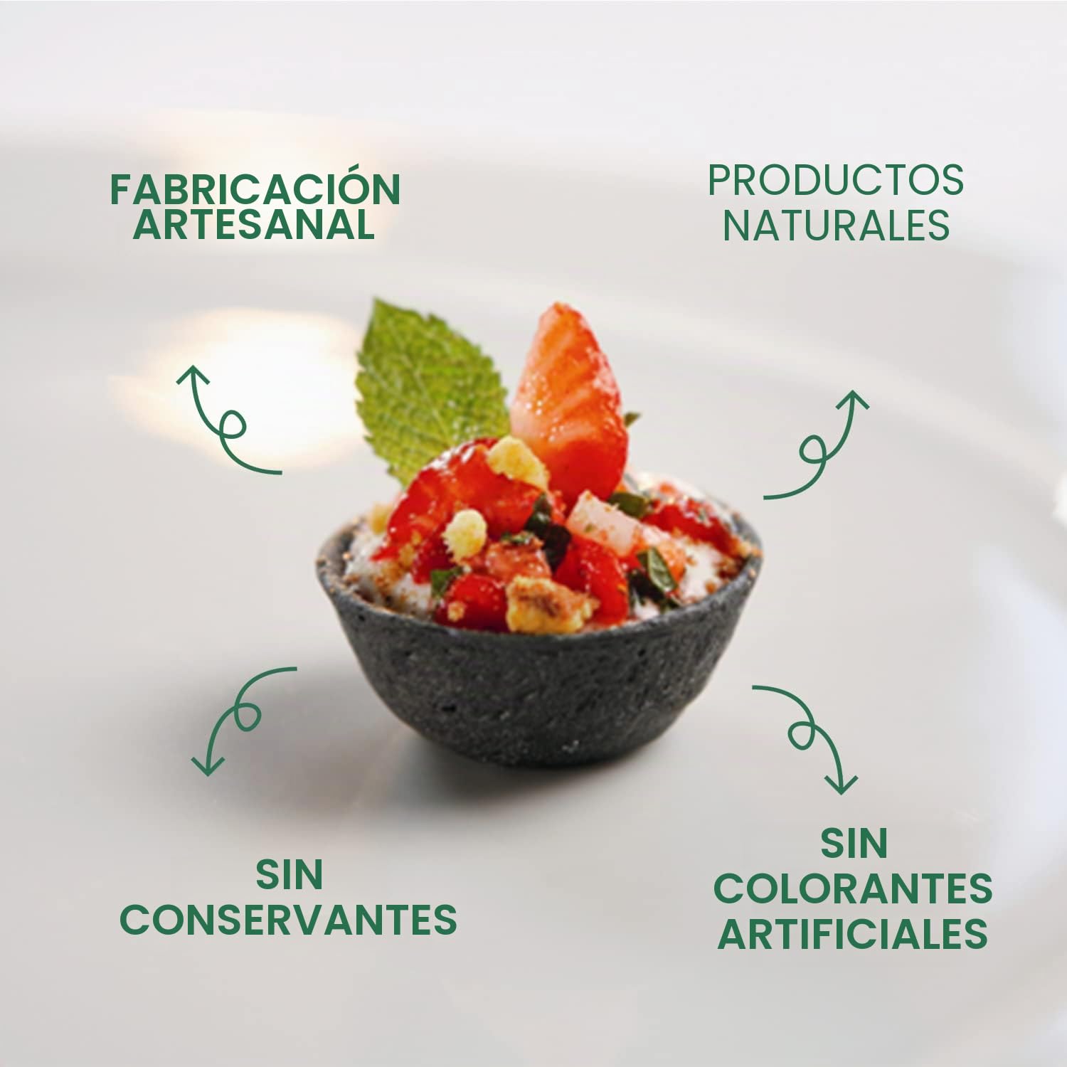 CROC’IN - Tartaletas para Rellenar Neutro - Base de tartaleta para Pastelería o Aperitivos - Elaboración Artesanal & Vegana - 60 unidades