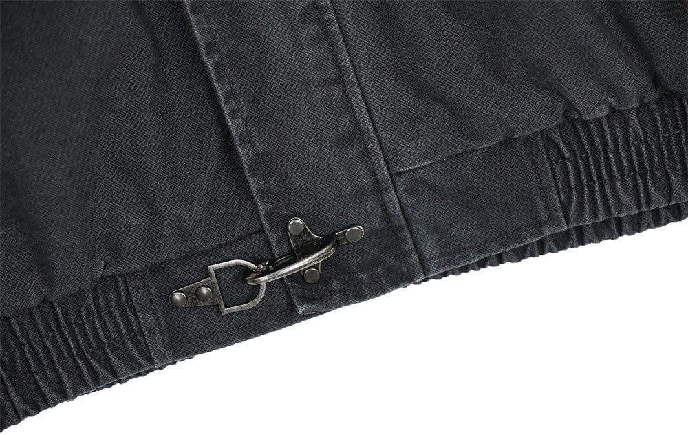 Korean Style High Street Casual Jacket Men's Stand Collar Patchwork Workwear Loose Daily Long Sleeved Coats