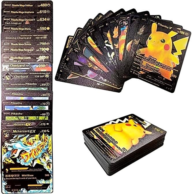 Buy Playing Cards l 55 PCS Black Foil Card Assorted Cards TCG Deck Box