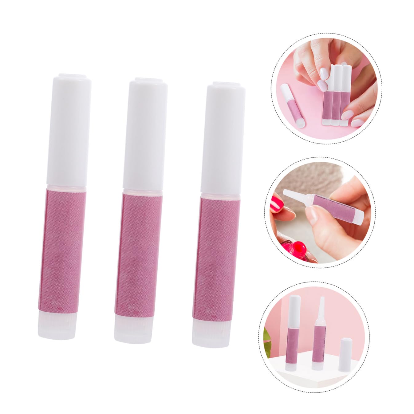 Beavorty 20pcs Nail Glue for Press Nails Quick Drying Strong Adhesive Safe Non Irritating