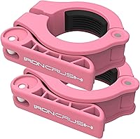 Vista 9 de Iron Crush Pinzas olímpicas para barra – Abrazaderas de gimnasio ajustables y delgadas para máxima capacidad de peso – Cerraduras de barra de Azul