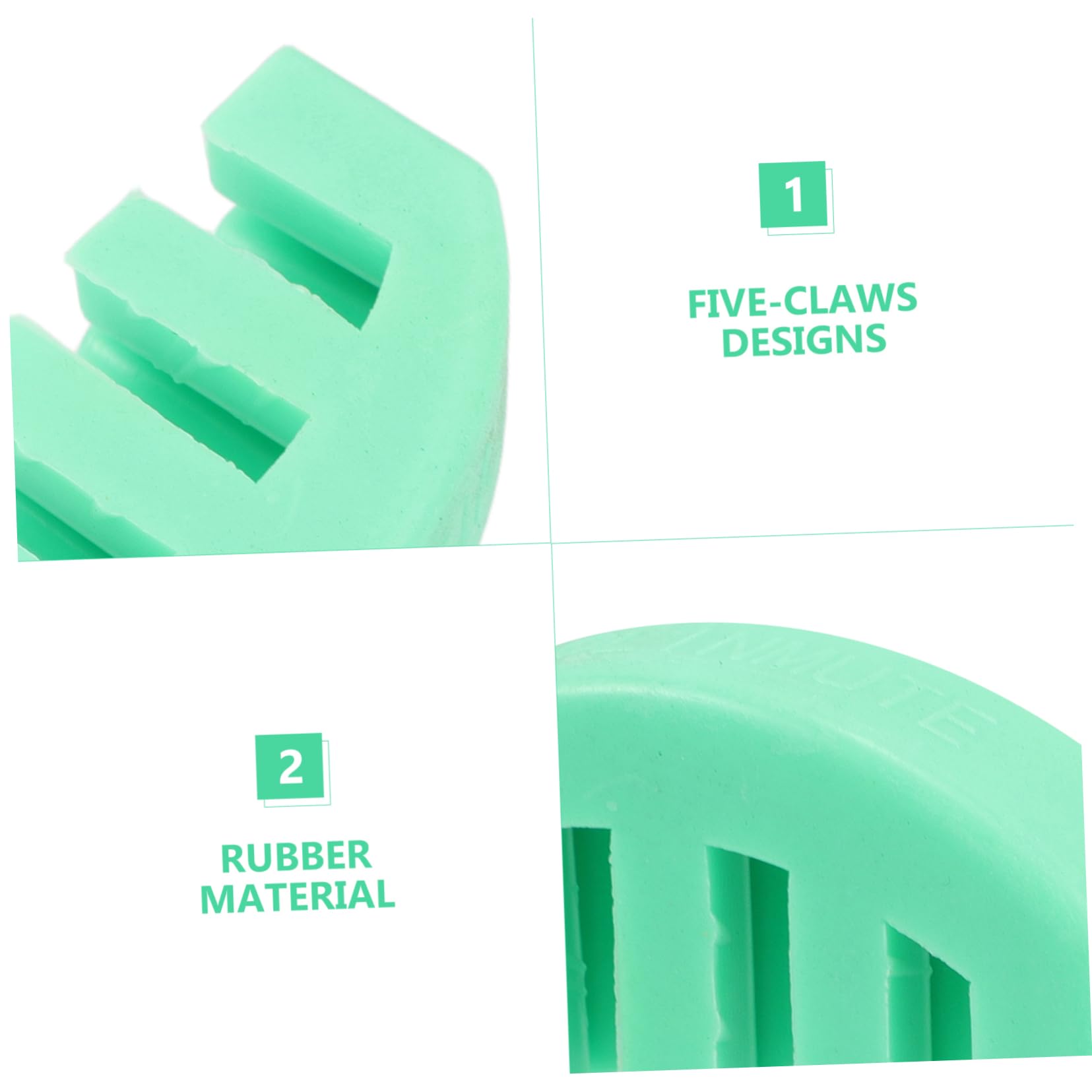 ERINGOGO Sordina Ligera y Práctica de Goma Verde Diseño de Cinco Garras para Violín para Reducir el Volumen al Practicar en Privado