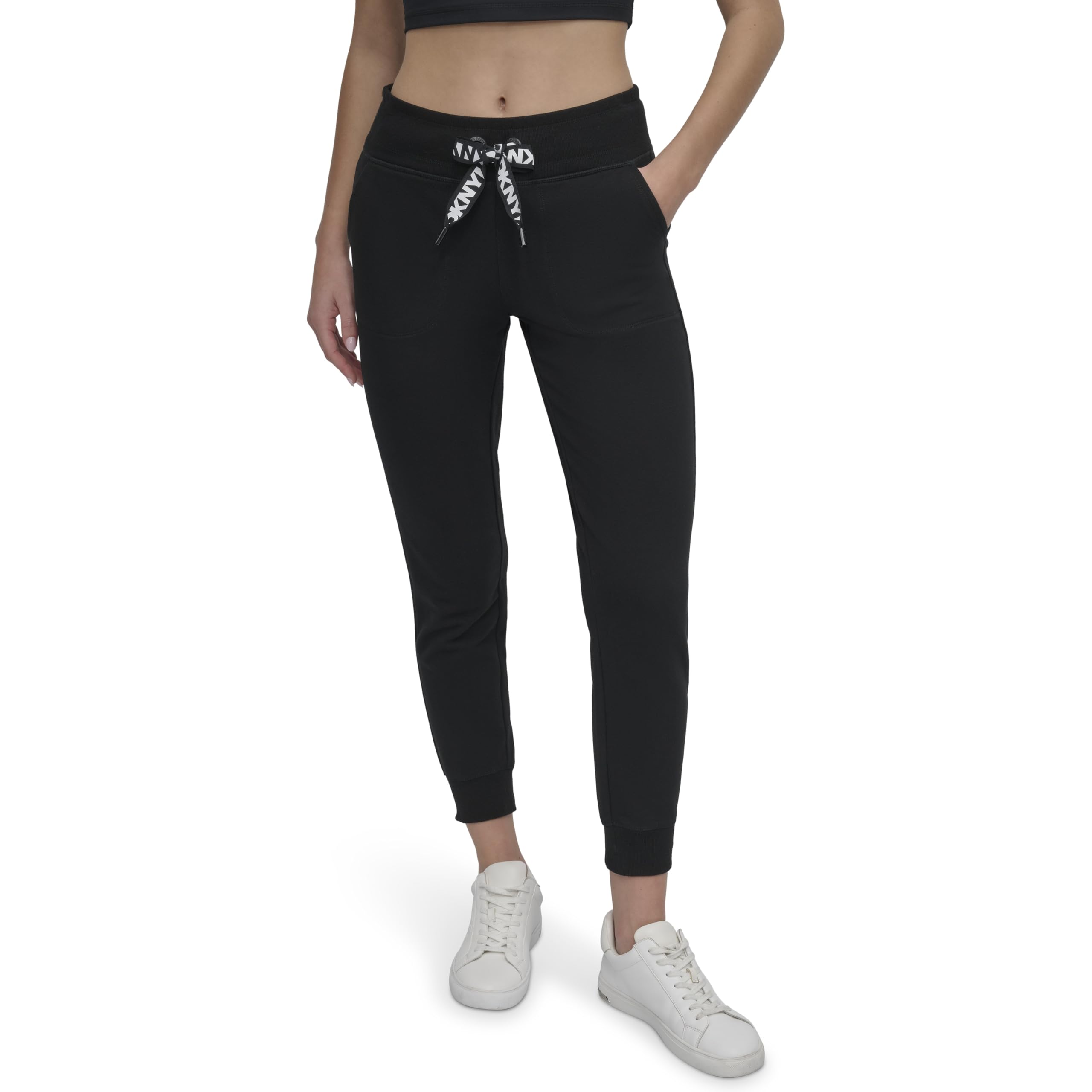 DKNY Fleece Joggers, Light Sweatpants for Women