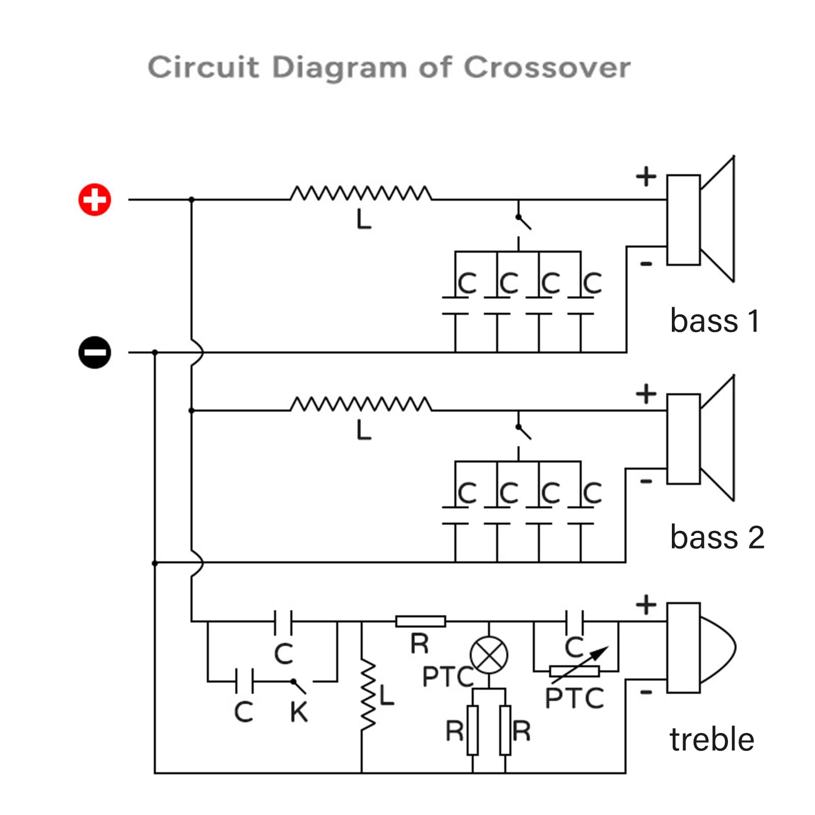 1000 W 3 vie Crossover Board, 1 alta e 2 divisori a bassa frequenza, altoparlante KTV palcoscenico, filtro, protezione docente