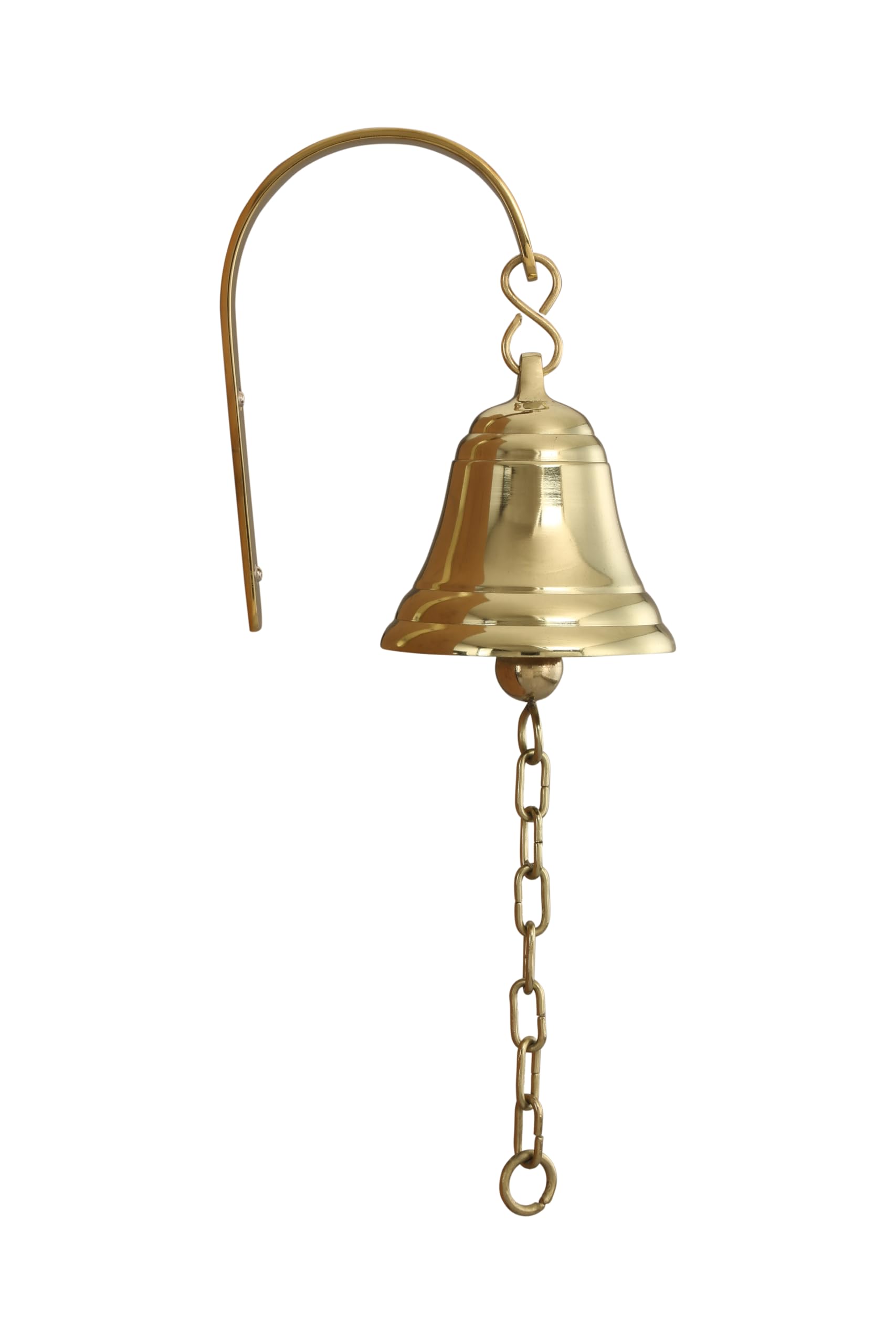 Cast Iron Vintage Rustic Brown Small Dinner Bell