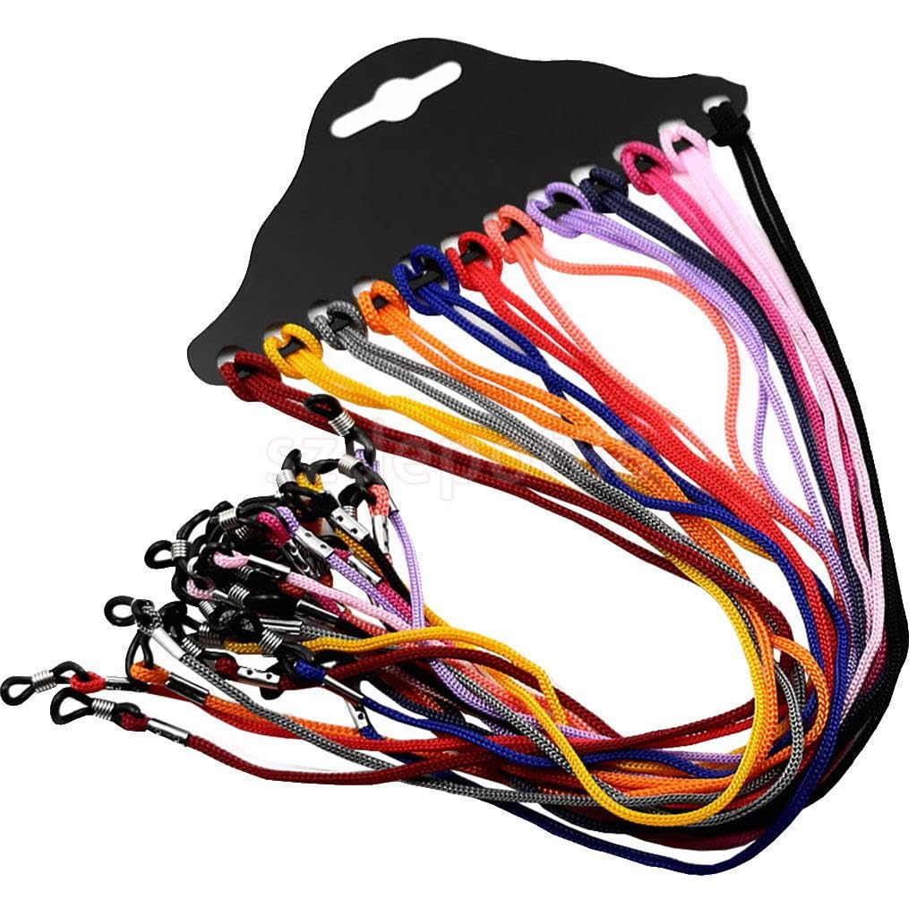 BARBUDDY 6 Pc Unisex Multicolor Eyeglass Holder Strap Spectacle Sunglass Cord Chain Neck Strings