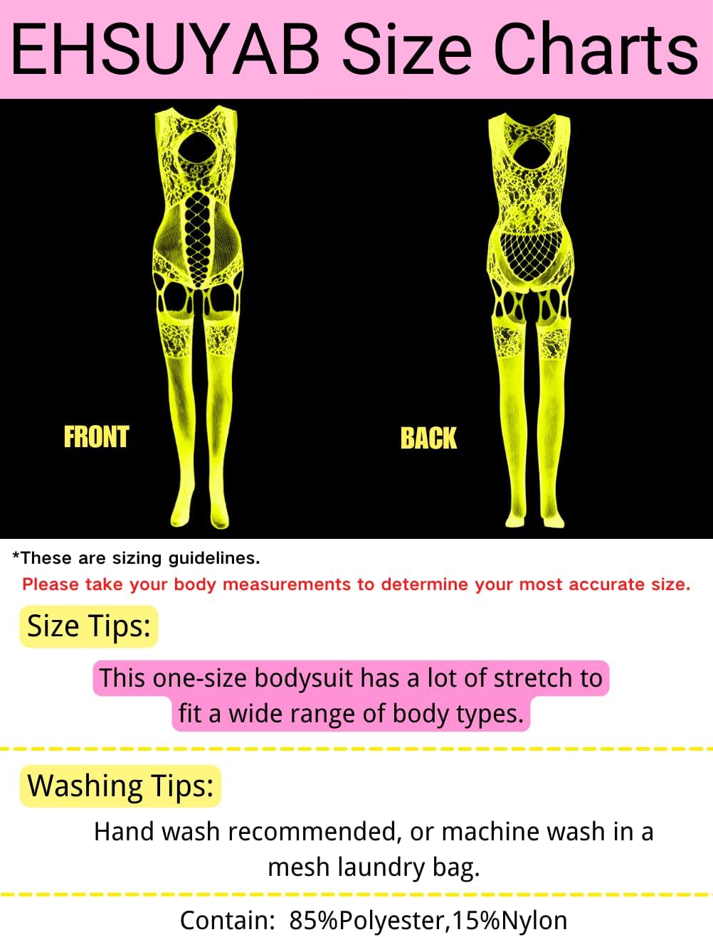 Women Body Stockings Sexy, Exotic Dancer Fishnets Lingerie Glow Party, Fishnet Bodysuit Rave Outfits Club Plus Size - Image 7