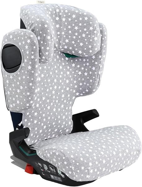 JYOKO KIDS Funda compatible con Romer Kidfix (Romer Kidfix M I-SIZE, WHITE STAR) - 3