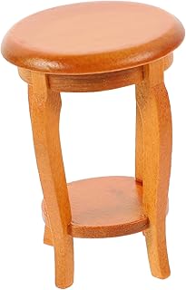 HAPINARY 1 12 Decoração De Casa De Bonecas Miniture Decoração De Madeira Cadeira De Jantar Brinquedo Mini Banquinho De Jantar Em Miniatura Banquinho De Madeira Miniaturas Para Acessórios