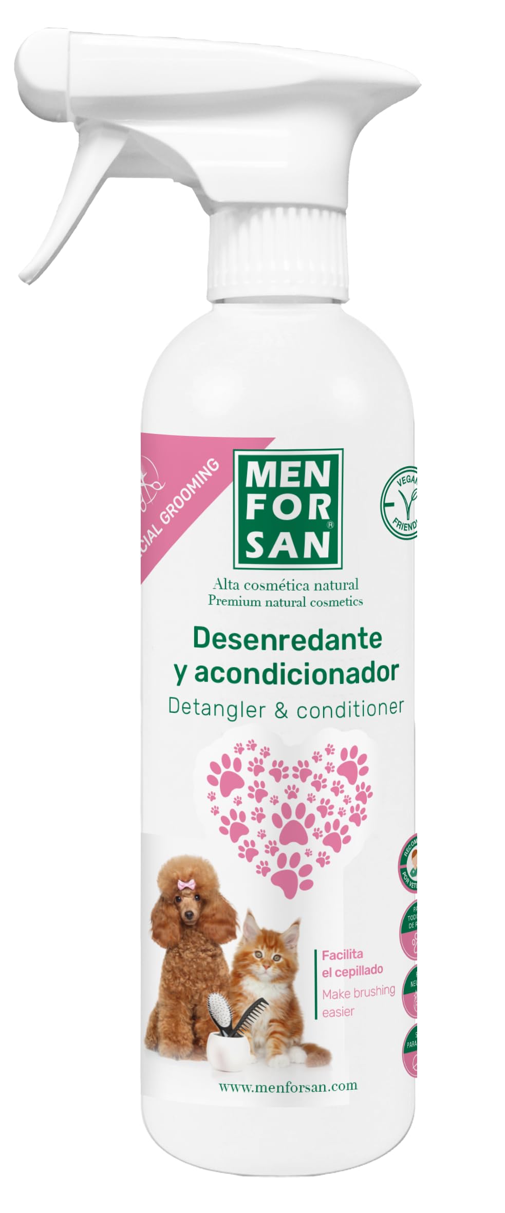 Desenredante acondicionador para Perros y Gatos 500ml