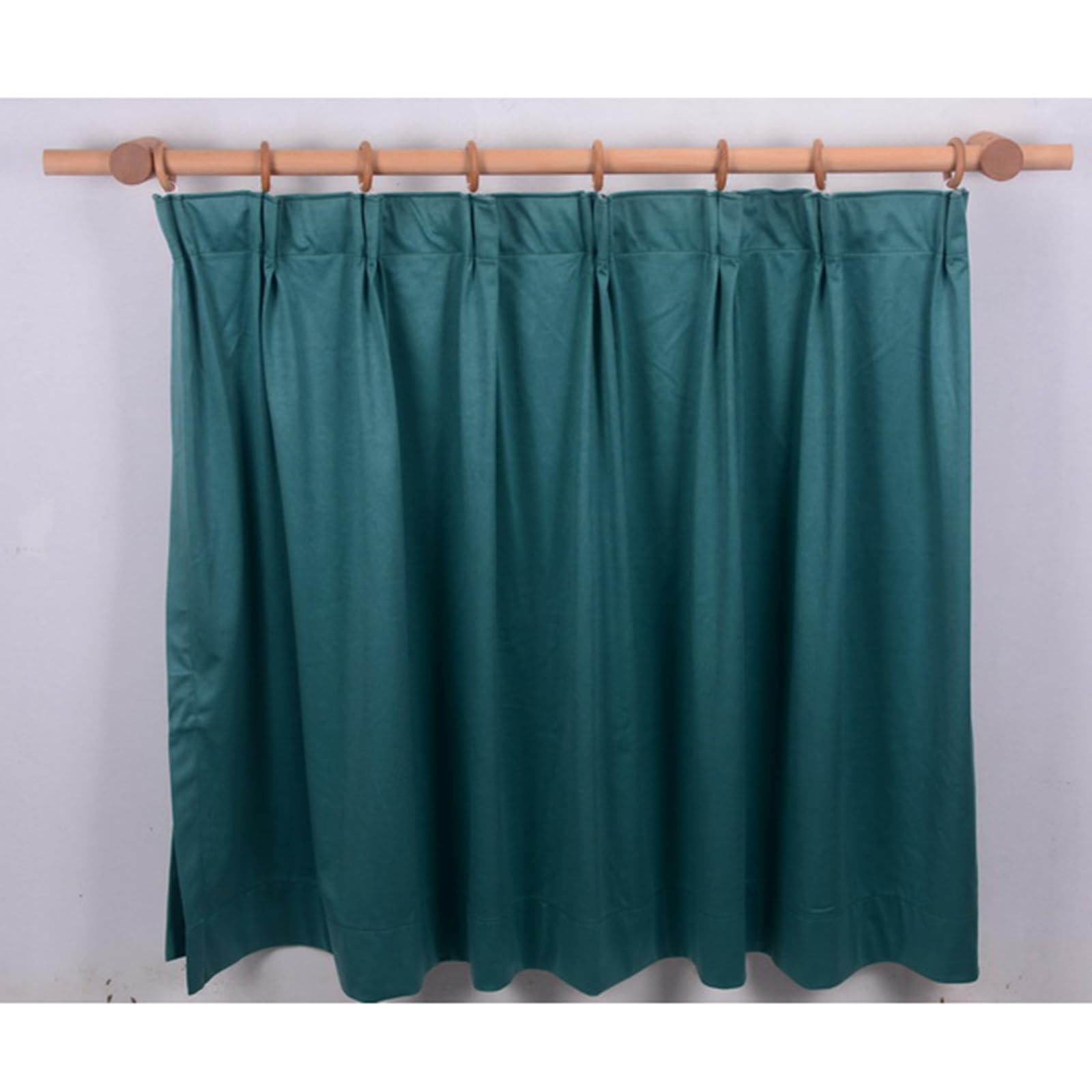 Bastone per tende in legno massello, 250 cm, design romano con installazione perforata e staffe in legno, elegante asta singola per decorazione domestica