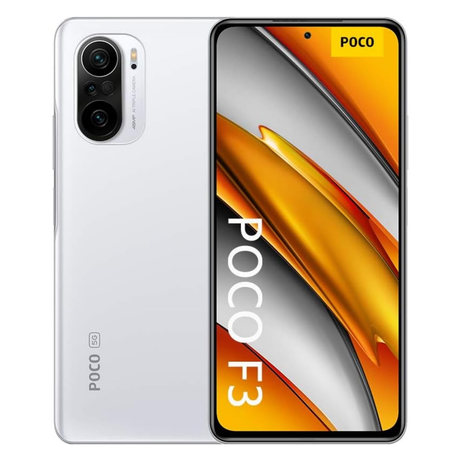 XIAOMI Poco F3 - Smartphone 8+256GB, 6,67” 120Hz, Snapdragon 870, Cámara Triple de 48MP, 4520mAh, Blanco Ártico - Accesorios no incluidos (Reacondicionado)