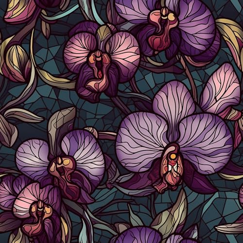 Vinilo Decorativo para Ventana Flores Purpura 40x300 cm miniatura 7