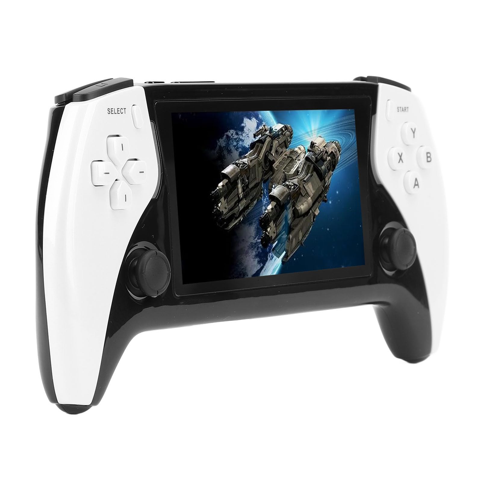 Consola de Juegos Retro portátil Pantalla IPS de 4,3 Pulgadas 800x480 CPU cuádruple ATM 7051 DDR3 2 GB ROM 8 GB Admite 11 emuladores Consola de Juegos portátil para Adultos (Blanca)