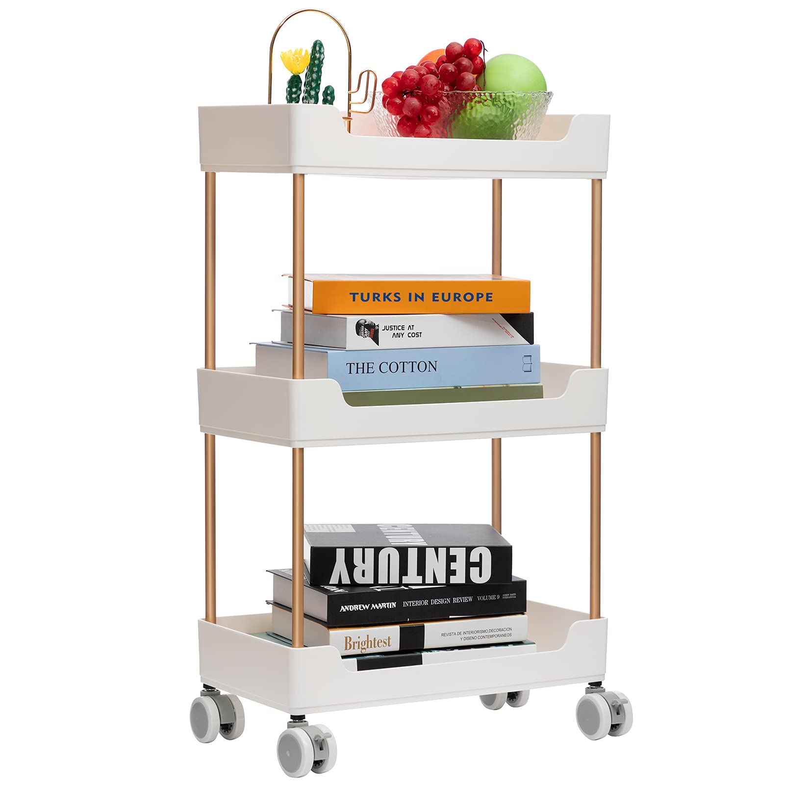 Buy MATICO 3 Tier Plastic Detachable Storage Utility Cart with Wheels