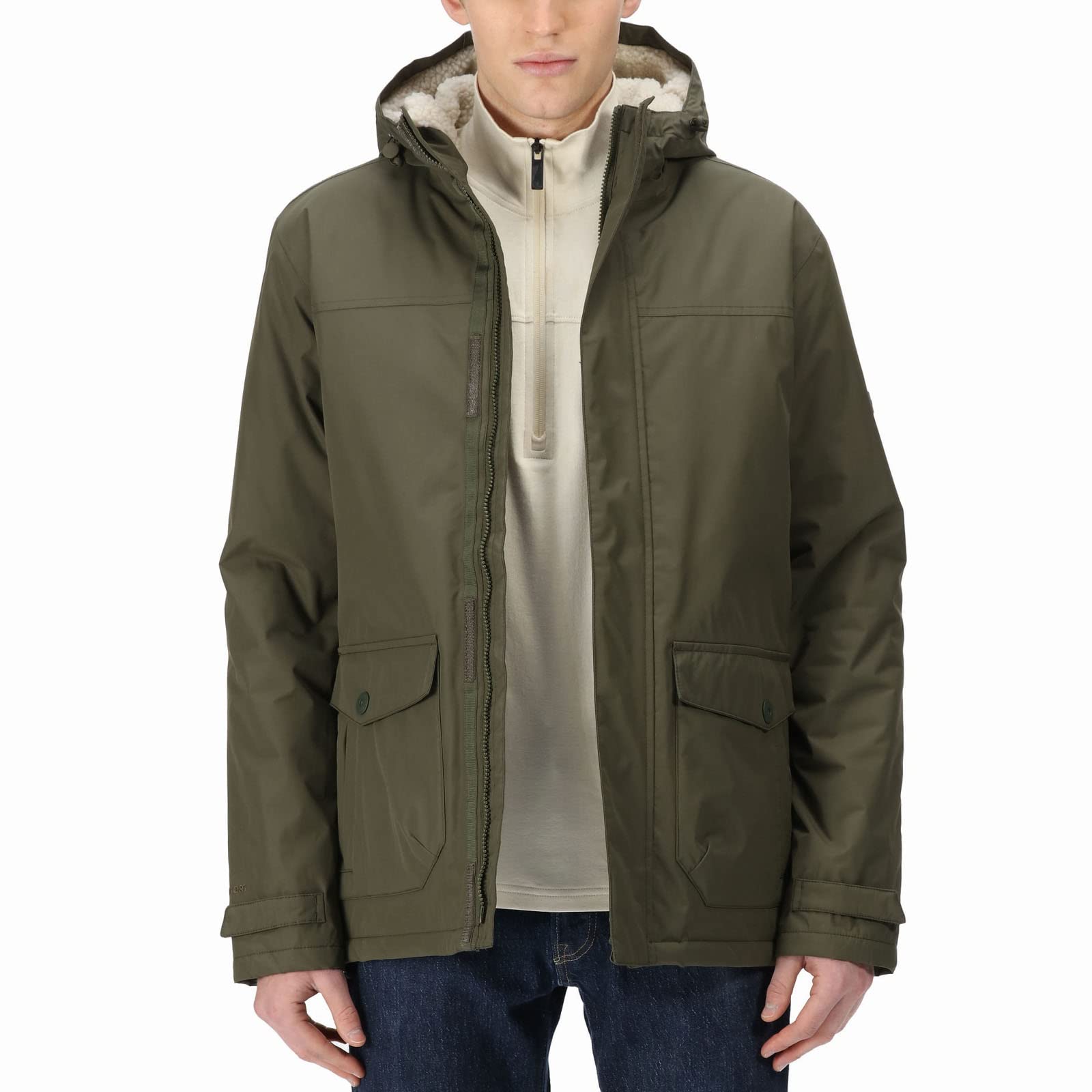 Regatta Mens Sterlings III Waterproof Insulated Jacket - Dark Khaki - XXL