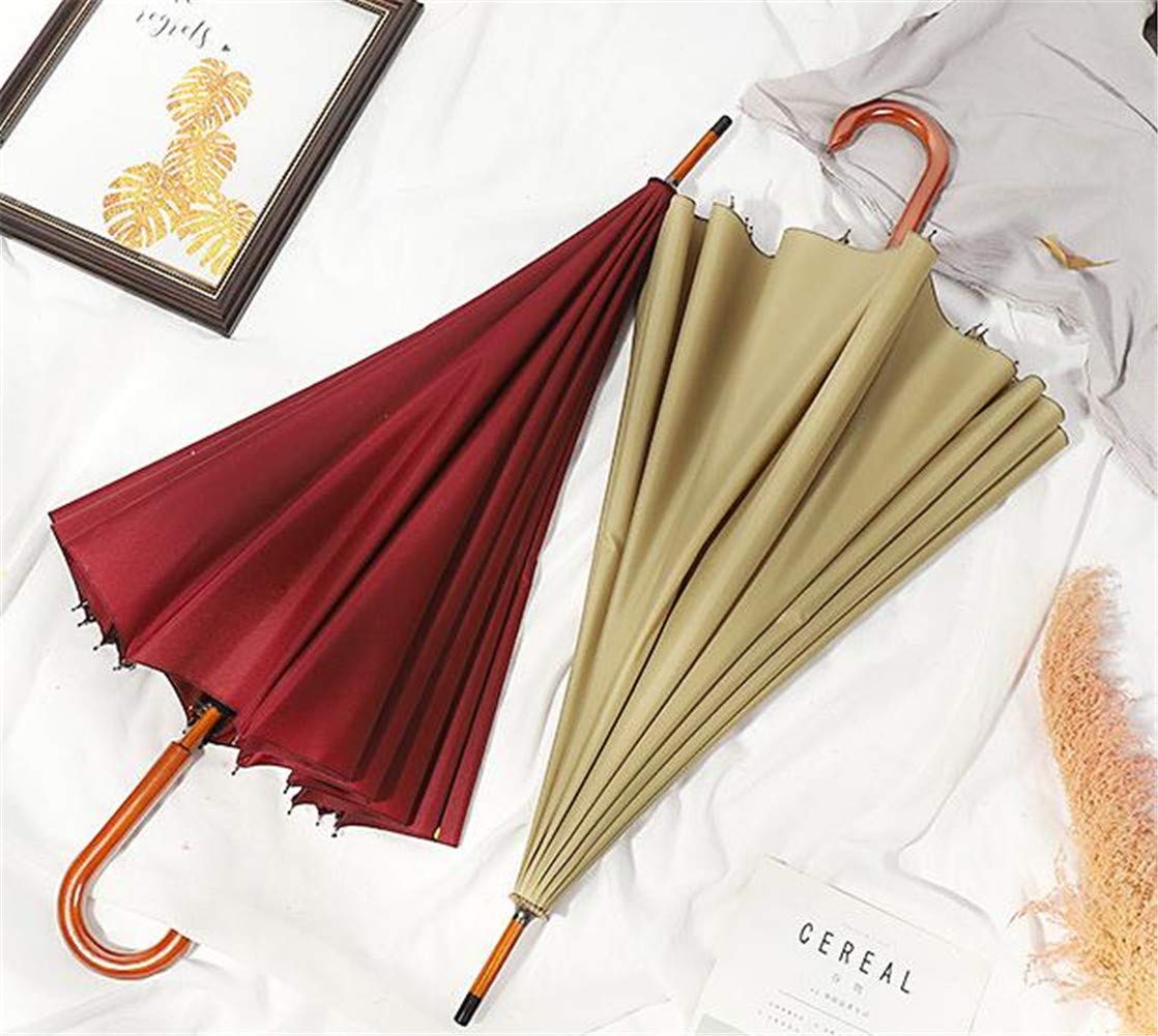 Amazon｜[セイーワイ] 木製ハンドル 長傘 日傘 ワンタッチ式長傘 高