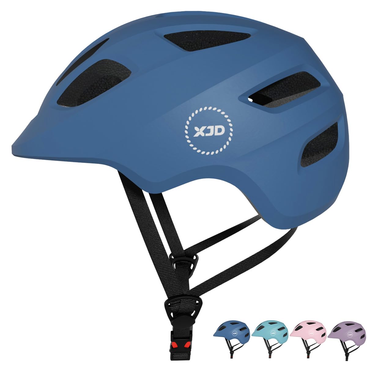 Photo 1 of XJD Toddler Helmet Kids Bike Helmet for Infant/Baby Multi-Sport Adjustable Skateboard for Kids Boys Girls Lightweight for Age 1 and Older (Navy Plue, XX-Small: 17.32"-18.89" / 44-48 cm)