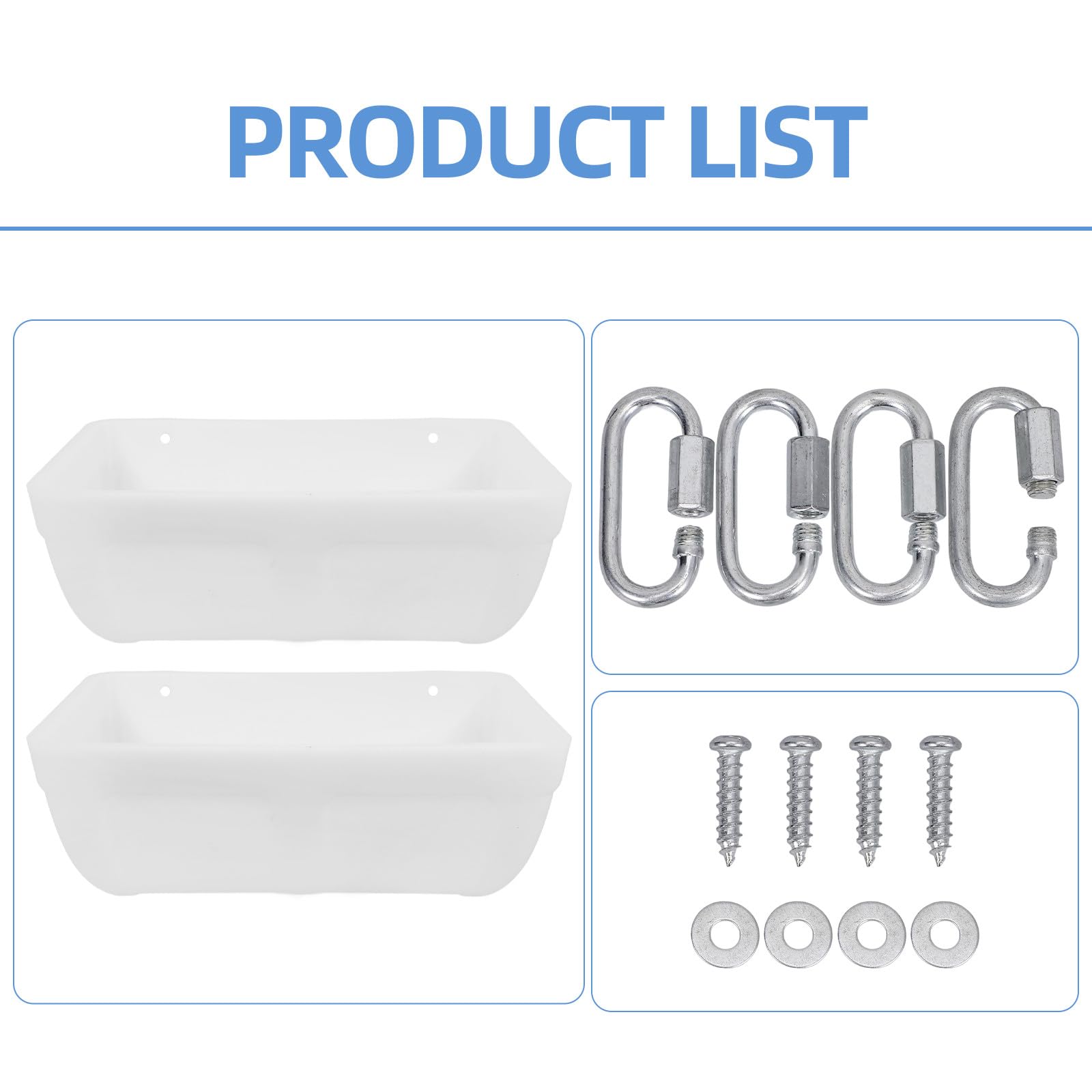 ibasenice Mangeoires à Poulets en Plastique Lot de 2 Récipient d'alimentation pour Poussins et Abreuvoir pour Volailles Usage Extérieur