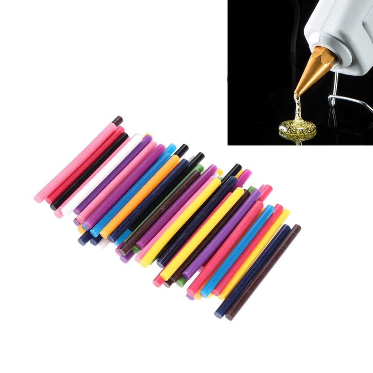 Stick di Colla Caldo Eva 7x100 Mm 60 Pezzi per Artigianato
