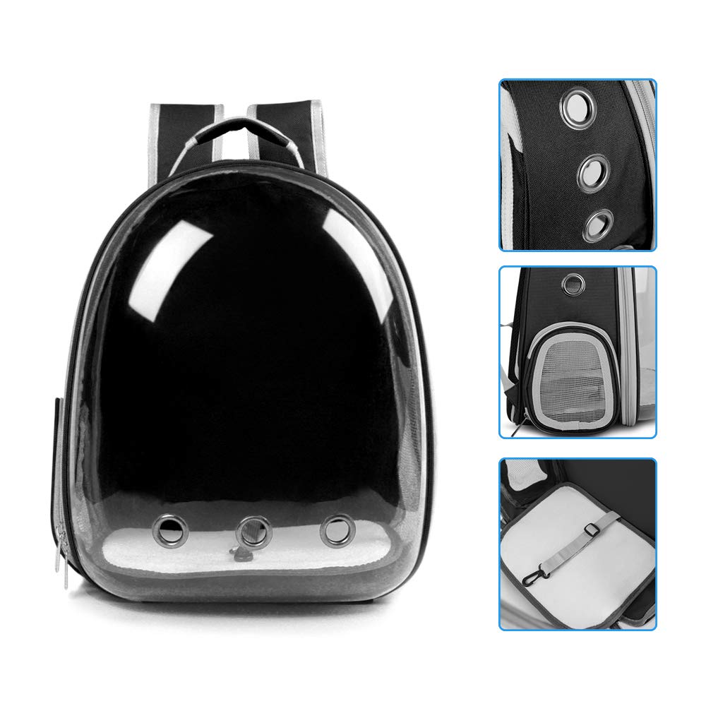 Aukor Mochila para Gatos, Mochila de Burbujas, Mochila Transparente para Mascotas y Gatos, con ventilación, Aprobado por aerolíneas, para Viajes y Mascotas, para Gatos y Perros