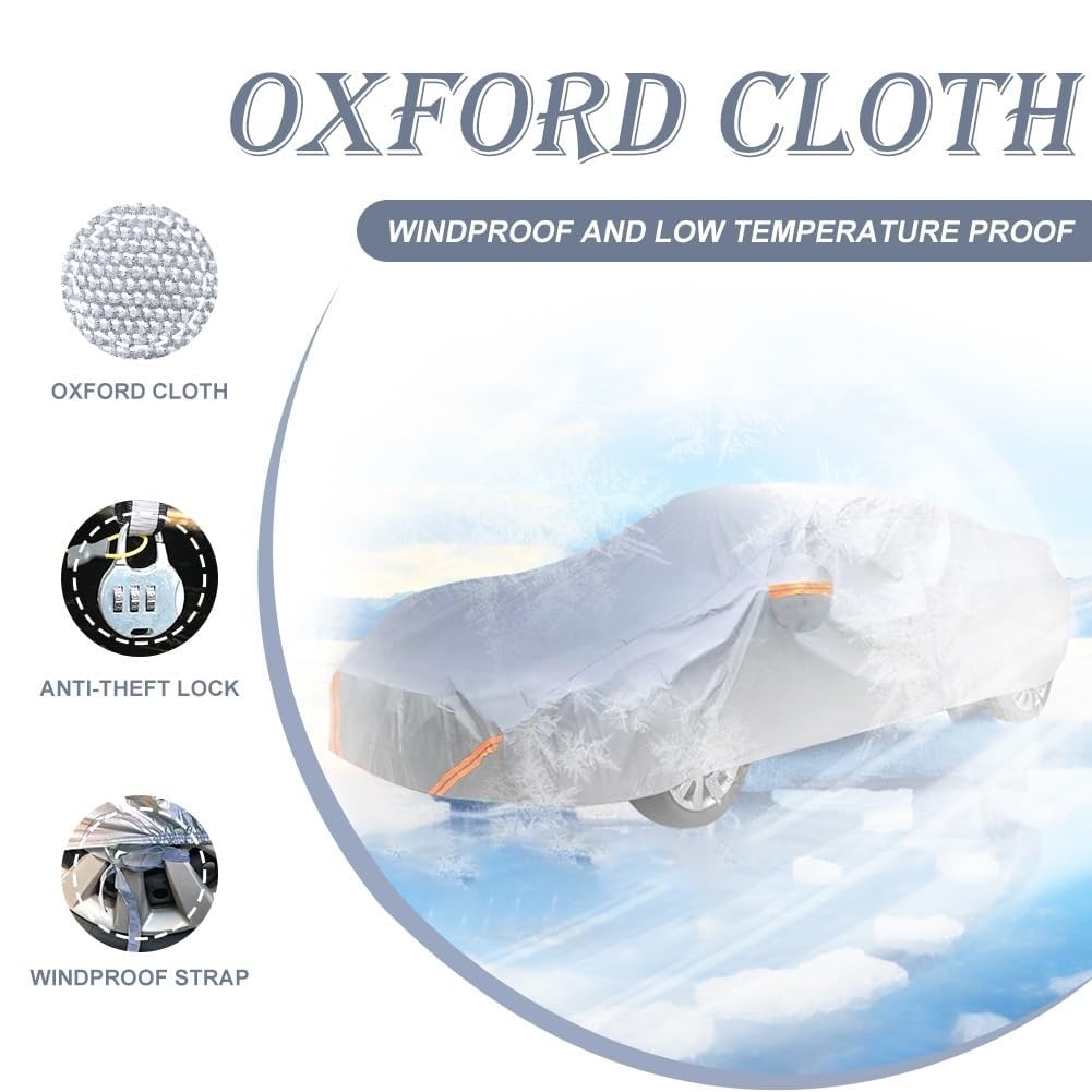 Anti-Tear Car Cover For Nissan 200SX / Silvia S15 S14 S13 S12 | Outdoor Oxford Fabric Car Cover Windproof Snowproof All Season With Password Lock