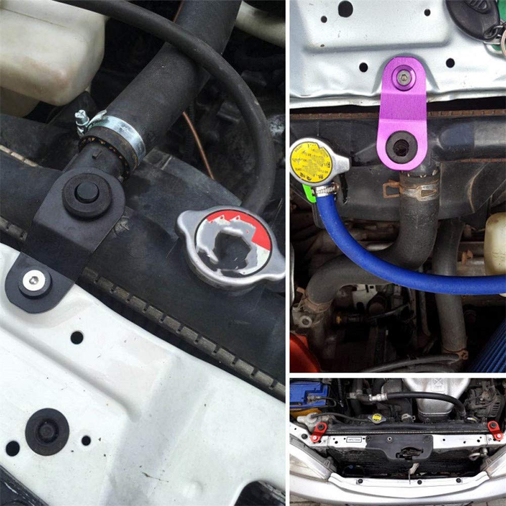 Staffa Radiatore Auto In Lega Alluminio - Compatibile Civic EK/AP/DC, Con Bulloni E Rondelle - Foto 8
