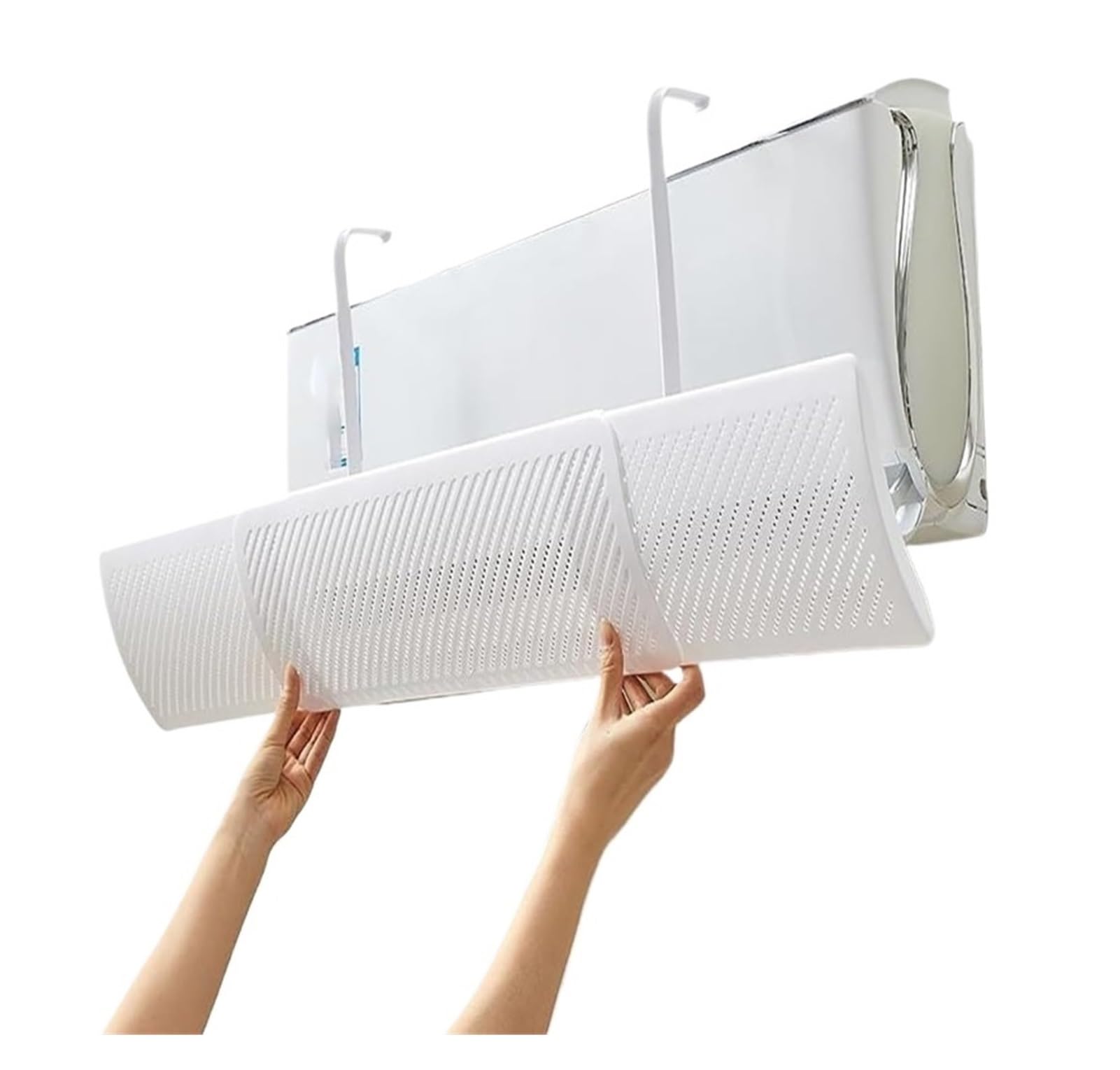 JUSKAQZYI Retractable Air Conditioner Deflector Adjustable Air Vent Deflector Anti-Direct Blowing, for Home Office