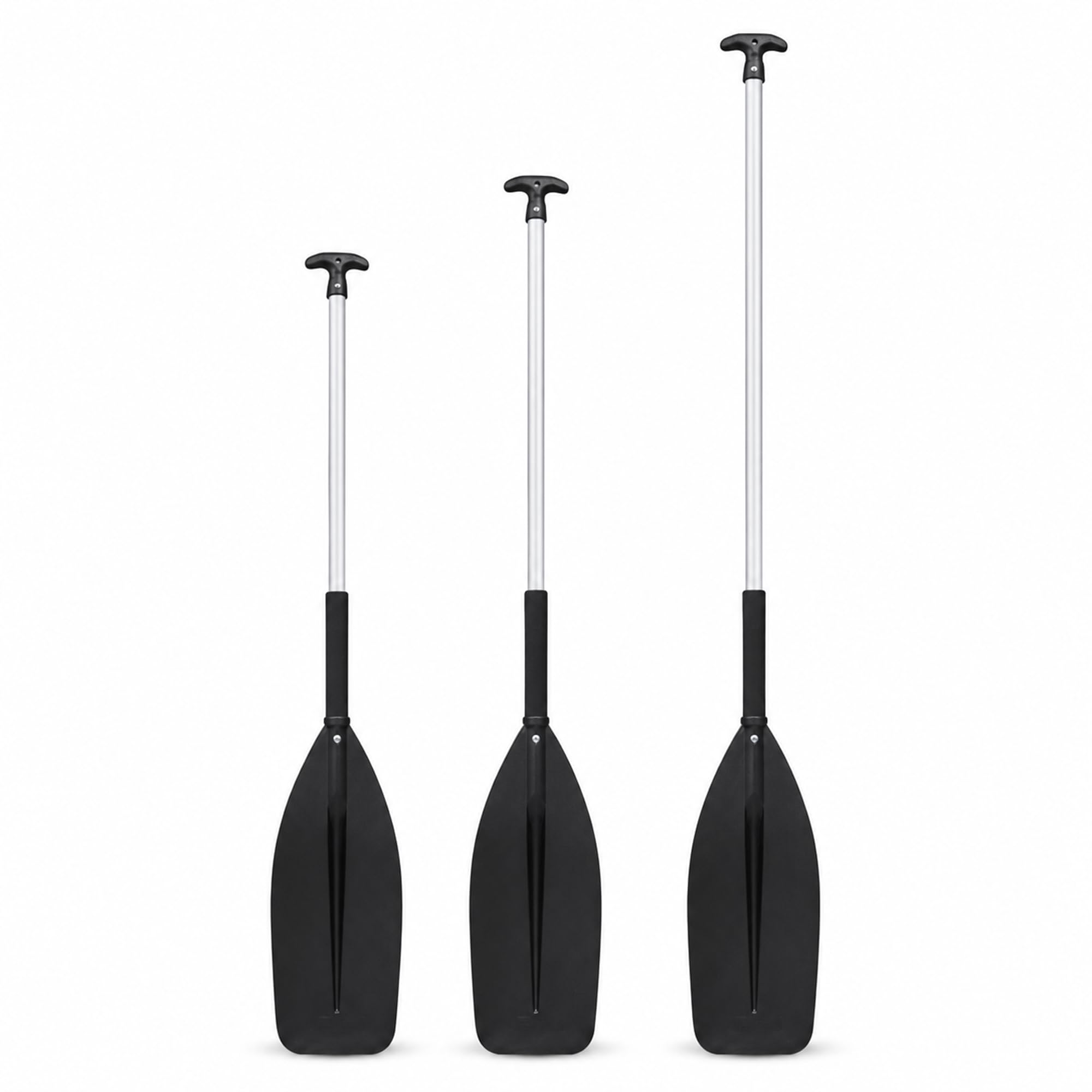 Paddel 120cm / 135cm / 150cm – stabiles Bootspaddel mit Aluminiumrohr & Kunststoffblatt | Kajak Paddel, Schlauchboot Paddel & Wassersport Zubehör für Freizeitboot, Beiboot & SUP Zubehör