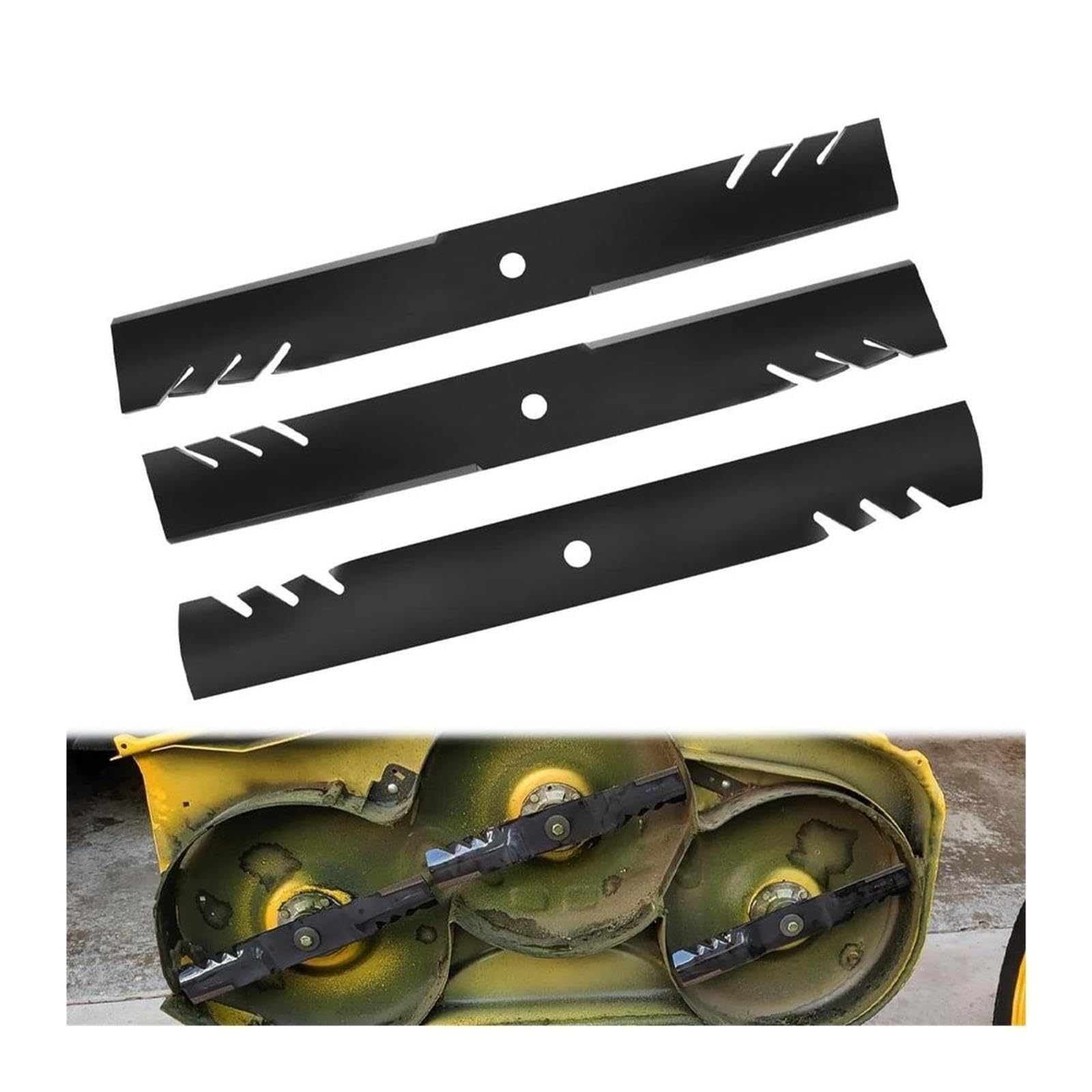 Paquete De 3 Cuchillas for Cortacésped Compatibles Con Hustler, Reemplaza 794230 793935 794214 600901 603992X 793794 793794X