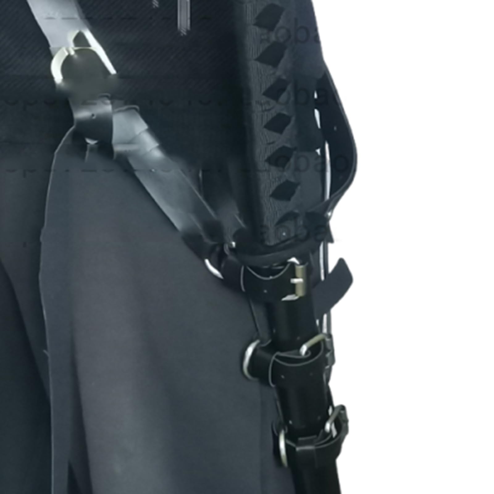 Cinturón Medieval Samurai, Cinturón, Funda De Espada - Juego De Espada De Cuero - para Cosplay, Traje, Fotografía, Accesorios Fotográficos,Negro,30cm