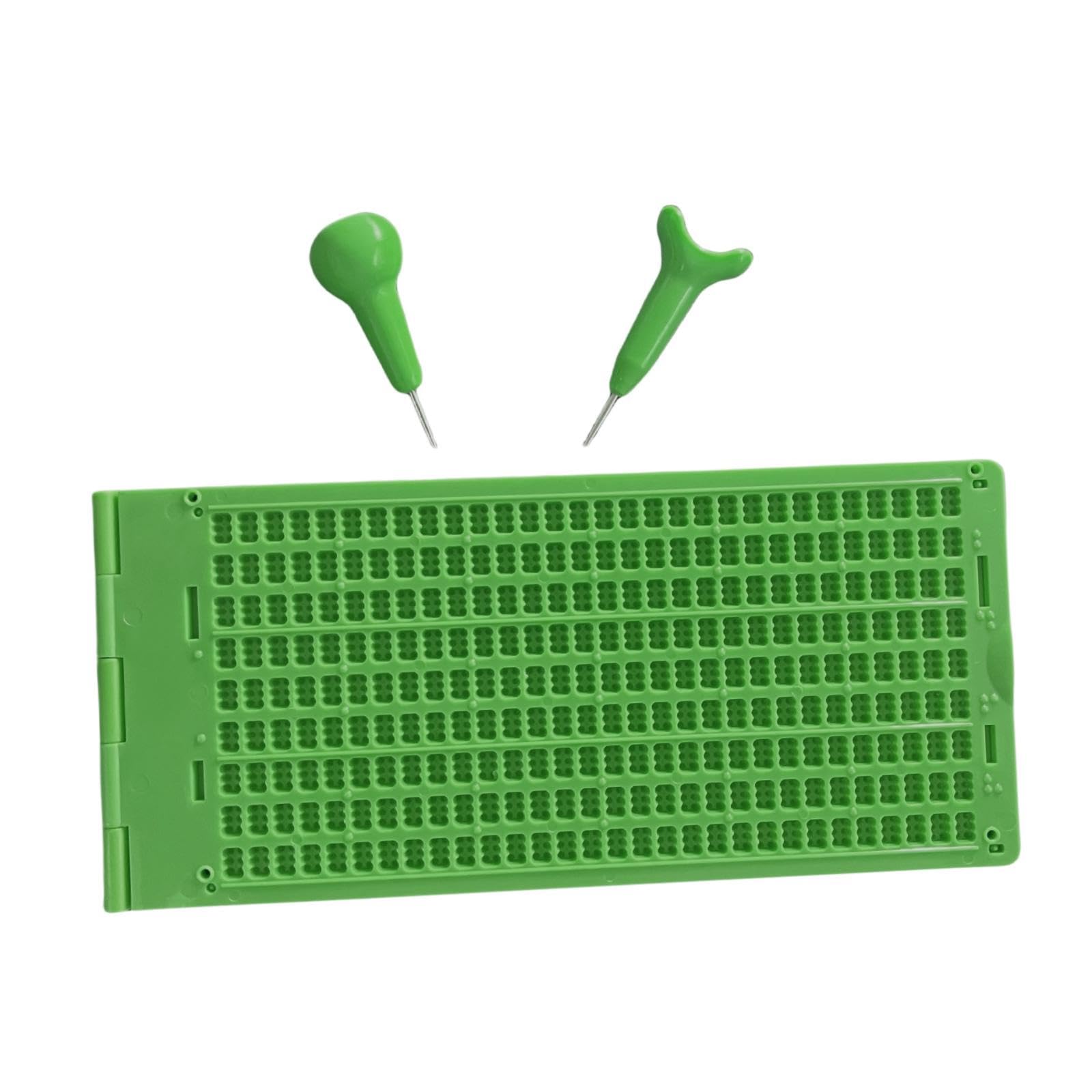 Lavagnetta per Scrittura Braille Lavagnetta Braille E Kit Stilo per Principianti a Casa E a Scuola