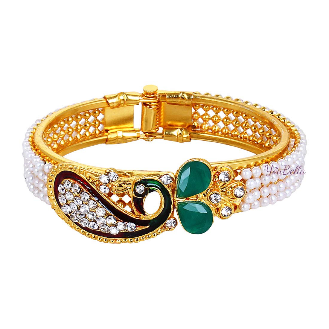 Traditional Plated Combo of 3 Bracelet Bangle Set (Style 2)