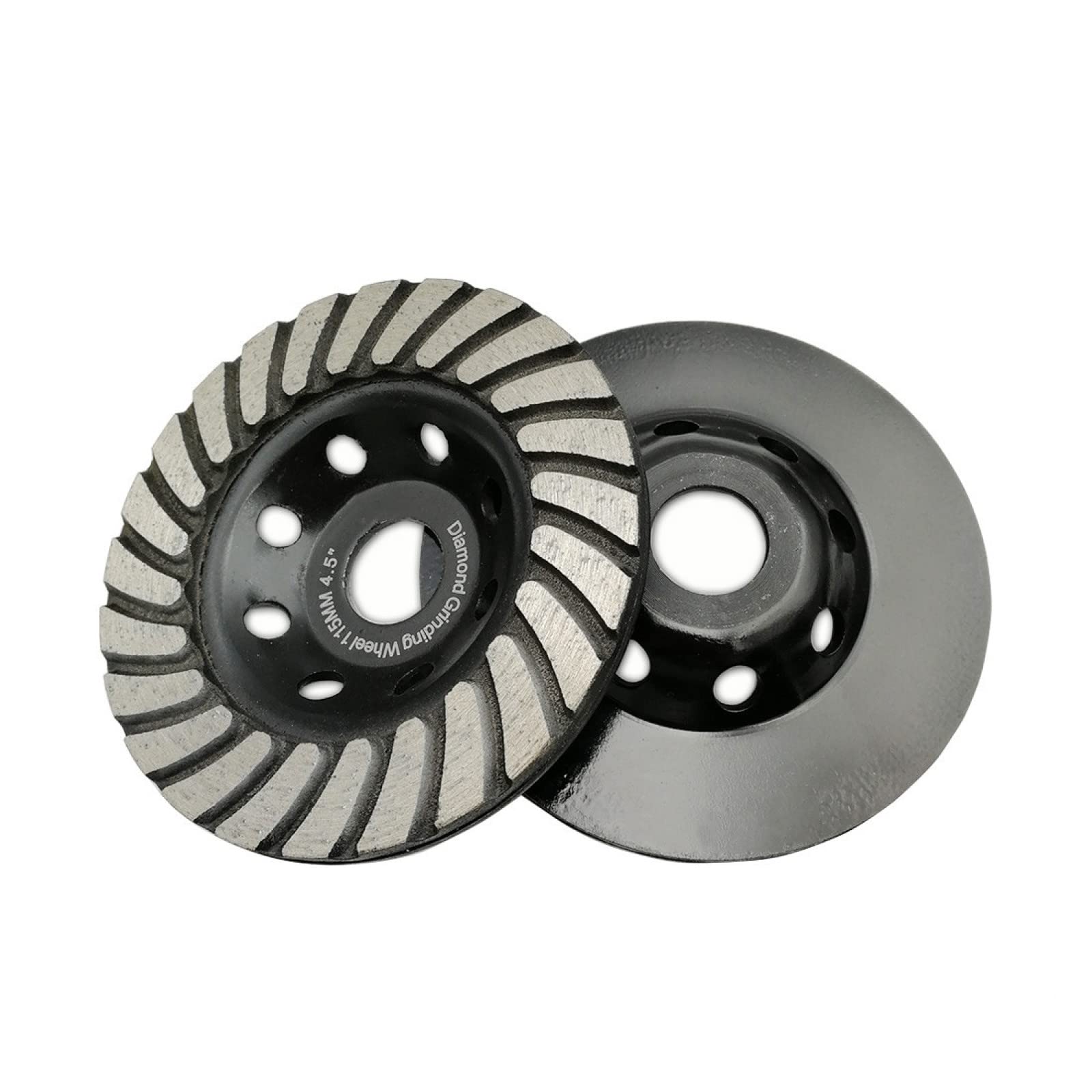 2 Pz 4.5 Pollici Diamante Turbo Row Mola A Tazza Per Calcestruzzo Masonry Construction Mater 115mm Disco Abrasivo