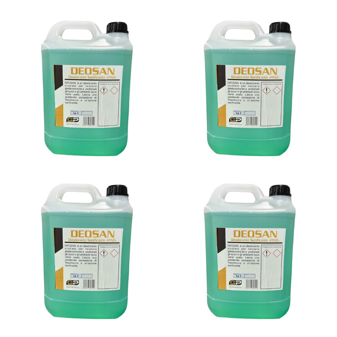 DEOSAN PINO 4 PZ DEODORANTE SANIFICANTE IGIENIZZANTE 5 KG PER AMBIENTI AUTO CAMION CAMPER