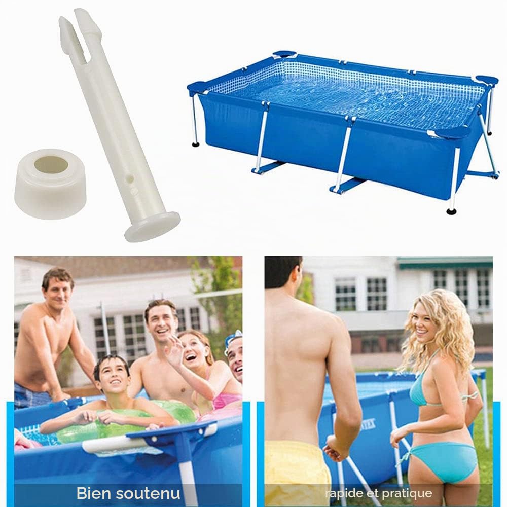 10 Pièces Goupilles en Plastique pour Intex Round Metal Frame Pools Pièces de Rechange pour Joints de Piscine pour Joints de Piscine,Remplacement de pièces de Rechange Joint Pins (6cm/2.36in)